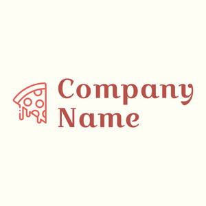 Pizza slice logo on a Ivory background - Alimentos & Bebidas