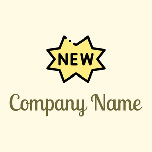 New product logo on a Corn Silk background - Abstrait