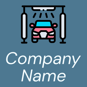 Car wash logo on a grey background - Automobiles & Vehículos