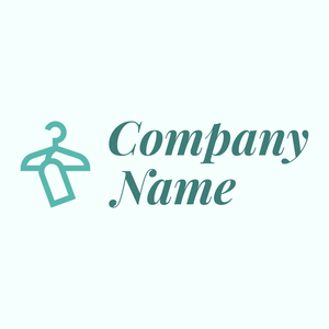 Coat check logo on a Azure background - Moda & Belleza