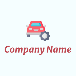 Red Car service on a Azure background - Automóveis & Veículos