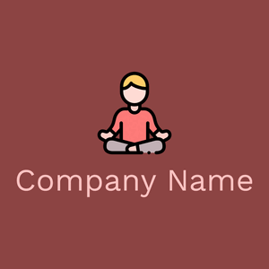 Meditation logo on a Matrix background - Religion et spiritualité