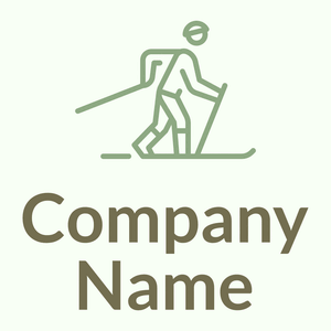 Skier logo on a Honeydew background - Venta al detalle