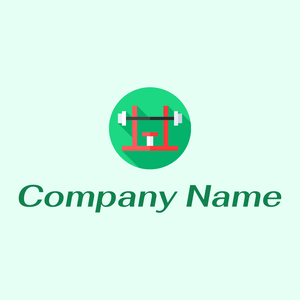 Bench press on a Mint Cream background - Sport