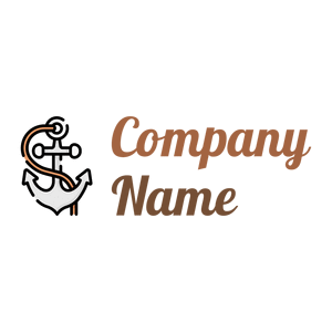 Anchor logo on a White background - Abstrait