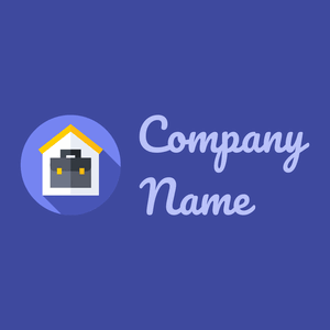 Work from home logo on a blue background - Empresa & Consultantes