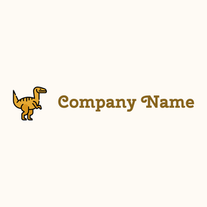Velociraptor logo on a Floral White background - Dieren/huisdieren