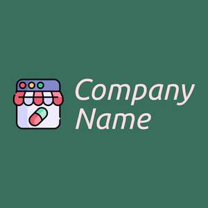Online pharmacy logo on a Amazon background - Medisch & Farmaceutisch