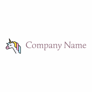 Unicorn logo on a White background - Abstracto