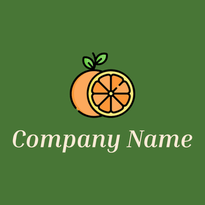 Orange logo on a Dell background - Comida & Bebida