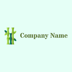 Bamboo logo on a Mint Cream background - Medio ambiente & Ecología