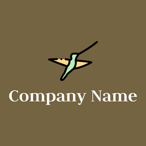 Hummingbird on a Yellow Metal background - Animales & Animales de compañía