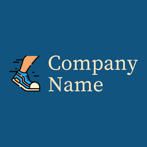 Run logo on a Dark Cerulean background - Esportes