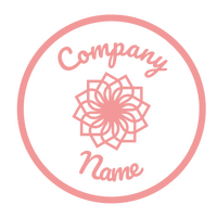 Logotipo de flor rosa y círculo - Spa & Estética Logotipo