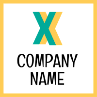 Abstraktes x formt Logo - Industrie