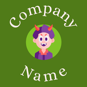 Devil logo on a Olive Drab background - Religione