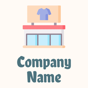 Clothes shop logo on a Seashell background - Mode & Schönheit