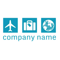 three travel icons logo - Travel & Hotel