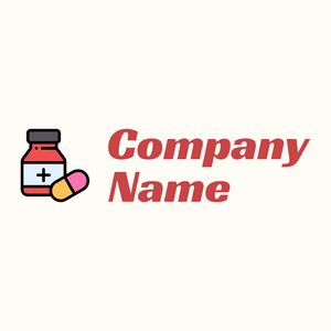 Medicine logo on a Floral White background - Medizin & Pharmazeutik