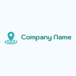Location logo on a Alice Blue background - Computer