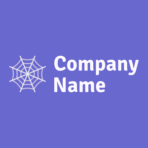 Spider web logo on a Slate Blue background - Animais e Pets
