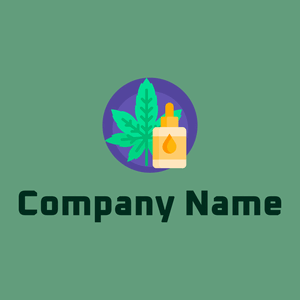Cannabis logo on a Oxley background - Medical & Farmacia