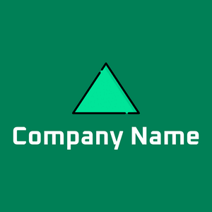 Triangle logo on a Tropical Rain Forest background - Abstracto