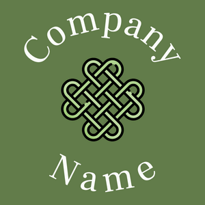 Celtic knot logo on a Dingley background - Religión