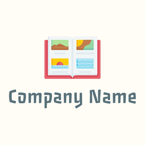Photo album logo on a yellowish background - Abstracto