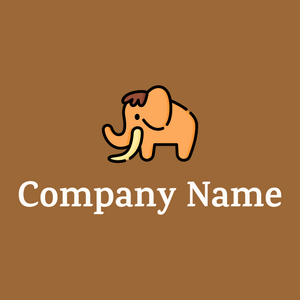 Mammoth logo on a Desert background - Animali & Cuccioli