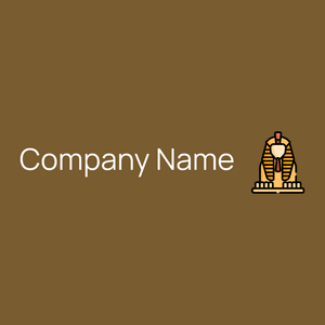 Great sphinx of giza logo on a Himalaya background - Abstracto