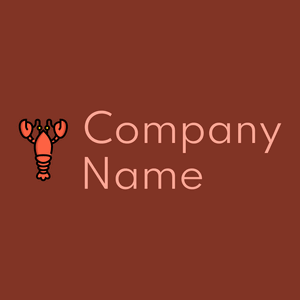 Lobster on a Burnt Umber background - Dieren/huisdieren
