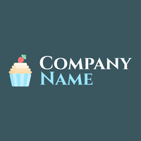 Light Cyan Cupcake on a Cello background - Food & Drink