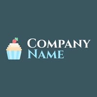 Light Cyan Cupcake on a Cello background - Essen & Trinken