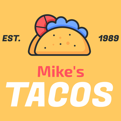 Gelbes Tacos-Logo - Essen & Trinken
