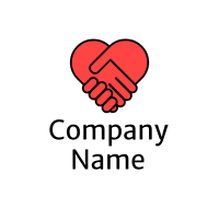 Logotipo de manos en forma de corazón - Comunidad & Sin fines de lucro Logotipo