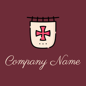 Flag logo on a Siren background - Política