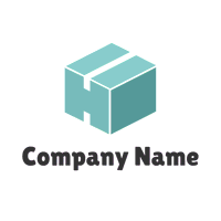 Logotipo de caja azul - Venta al detalle Logotipo