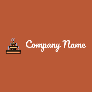 Fountain logo on a Smoke Tree background - Architektur