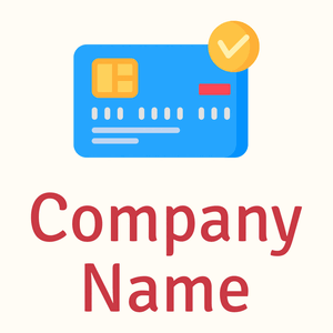 Dodger Blue Credit card on a Floral White background - Automobile & Véhicule