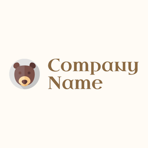 Rounded Bear on a Floral White background - Animales & Animales de compañía