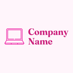 Laptop logo on a Lavender Blush background - Negócios & Consultoria