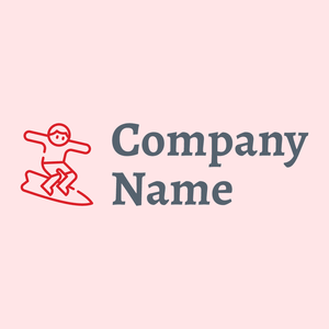 Surf logo on a Misty Rose background - Communauté & Non-profit