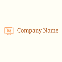 Online shop logo on a Ivory background - Vendita al dettaglio