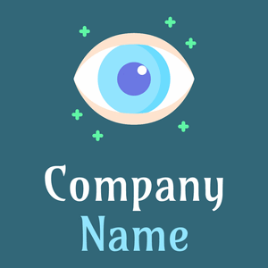 Eye logo on a Blumine background - Medical & Farmacia