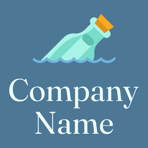 Message in a bottle logo on a Jelly Bean background - Comunicaciones