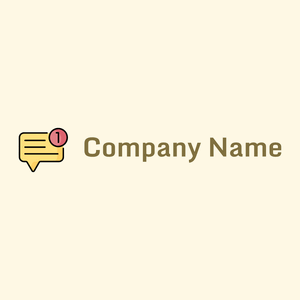 Chat logo on a Corn Silk background - Comunicazioni