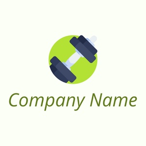 Dumbbell on a Ivory background - Sport