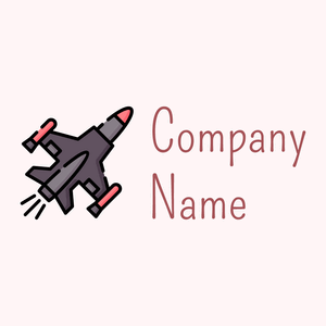 Fighter airplane logo on a Snow background - Auto & Voertuig