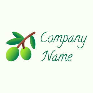 Olive tree logo on a Ivory background - Agricultura